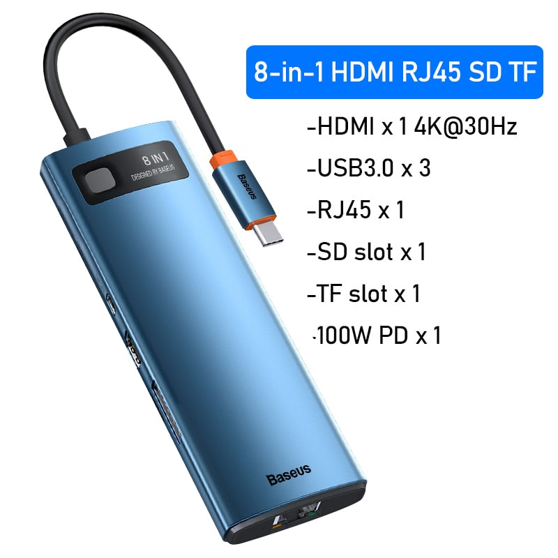 HUB multifuncional Thunderbolt USB 3.0 tipo c para Macbook Pro/Air Dock station